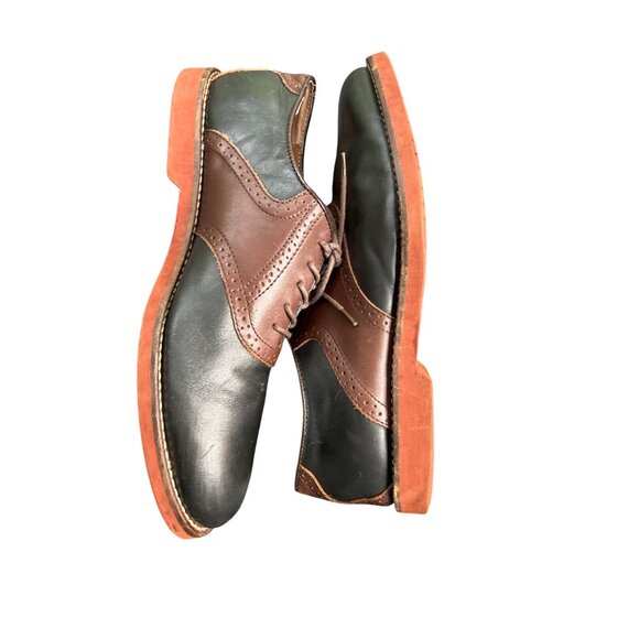 G.H. Bass Men\'s Burlington Leather Two-Tone Saddle Shoes Preppy Retro Oxford 13 main image 5